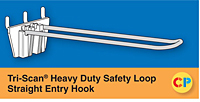 Tri-Scan Heavy Duty Safety Loop Straight Entry Hooks