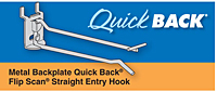 Metal Backplate Quick Back Flip Scan Straight Entry Hooks