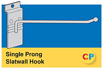Single Prong Slatwall Hooks