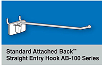 Standard Attached Back Straight Entry Hooks