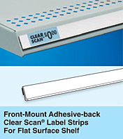 Front-Mount Adhesive-back Label Clear Scan Strips