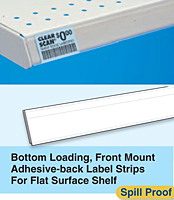 Bottom Loading, Front Mount Adhesive-back Label Strips