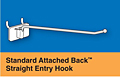 Standard Attached Back&trade; Straight Entry Hooks