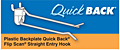 Plastic Backplate Quick Back Flip Scan Straight Entry Hooks