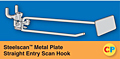 Steelscan Metal Plate Straight Entry Scan Hooks