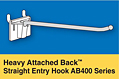 Heavy Attached Back Straight Entry Hooks