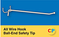 All Wire Single Prong Hooks Ball-End Safety Tip
