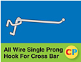 All Wire Single Prong Hooks