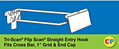 Tri-Scan Flip Scan Straight Entry Hooks - Fits Cross Bar, 1" Grid & End Cap