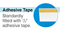 SI Front-Mount Adhesive-back Clear Scan Label Strips with Promo Clip