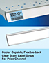 SI Cooler Capable, Flexible-back Clear Scan Label Strips