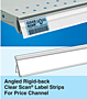 Angled Rigid-back Clear Scan Label Strips