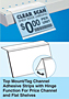 Top Mount/Tag Channel Adhesive with Hinge Function