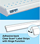 Adhesive-back Label Strips with Hinge Function