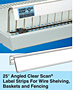 25º Angled Clear Scan Label Strips