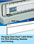 Hanging Clear Scan Label Strips for Plain Paper Labels