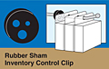 Rubber Sham - Inventory Control Clip