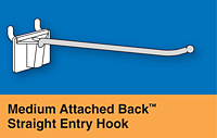 Medium Attached Back&trade; Straight Entry Hooks