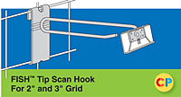 Fish Tip Scan Hooks - Fits 2" and 3" Grid