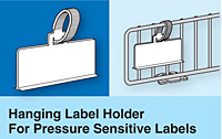 Hanging Label Holders for Adhesive Labels