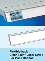 Flexible-Back Clear Scan Label Strips