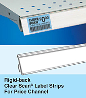 Rigid-back Clear Scan Label Strips