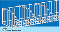 Divider For Endless Wire Basket