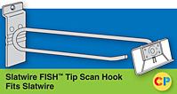 Fish Tip Slat wall Scanning Hooks