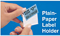 Flip Scan Plain Paper Label Holders