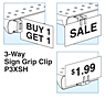 SI 3-Way Sign Grip Clip