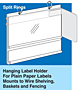 Hanging Label Holder - For Right Angle Promotional Flags