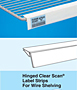 Hinged Clear Scan Label Strips