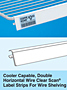 Cooler Capable, Double Horizontal Wire Clear Scan Label Strips