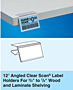 12º Angled Clear Scan Label Holders