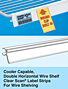 Cooler Capable, Double Horizontal Wire Clear Scan with Promo Clip