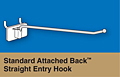 Standard attached back straight entry hook corr