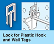 Lock for Plastic Hooks and Wall Tags